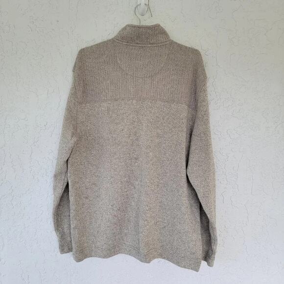 Van Heusen Pullover Sweater Beige Mens Size XL 1 4 Zip Classic Fit Long Sleeve - Picture 5 of 9